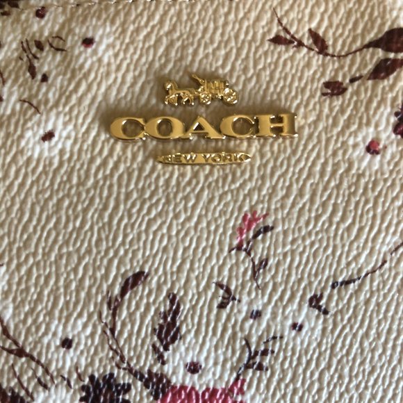 COACH-Small Wristlet BEECHWOOD FLORAL BUNDLE - Picture 6 of 8